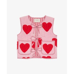 Sissel Edelbo Honey Mini Quilted Suzani Vest Red Heart 